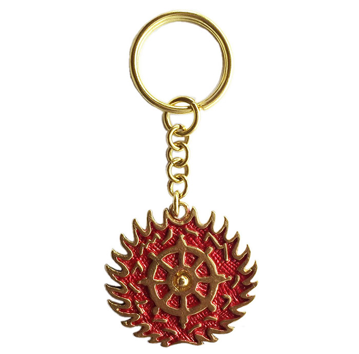 Keychain Roda Api Dharmacakra